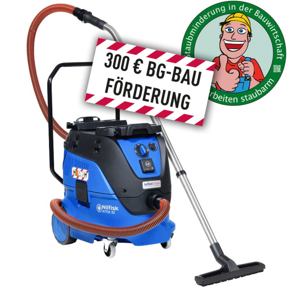 Nilfisk Sicherheitssauger ATTIX 33-2M IC MOBILE - BG Bau Förderung